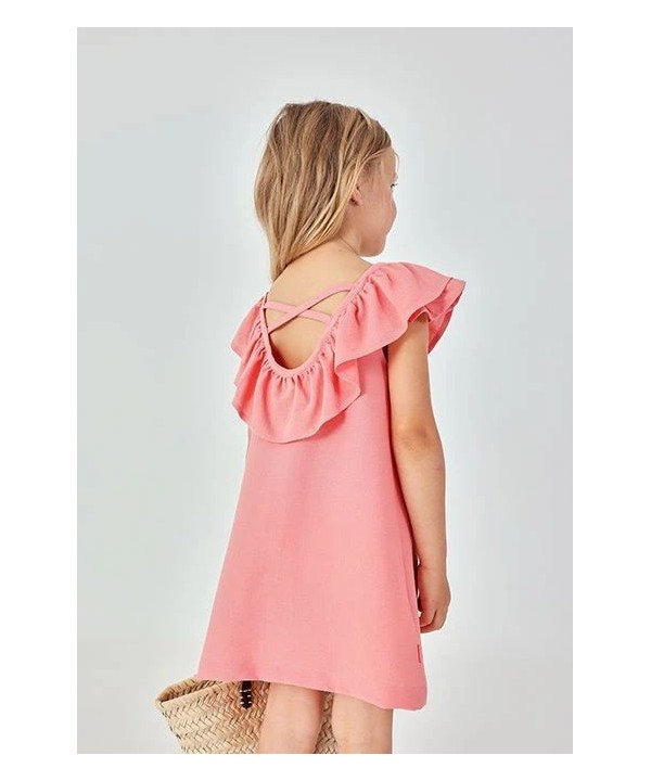 Vestido de linho rosa — foto 3